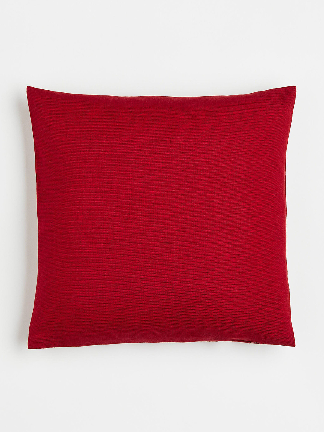 

H&M Red Pure Cotton Canvas Cushion Cover