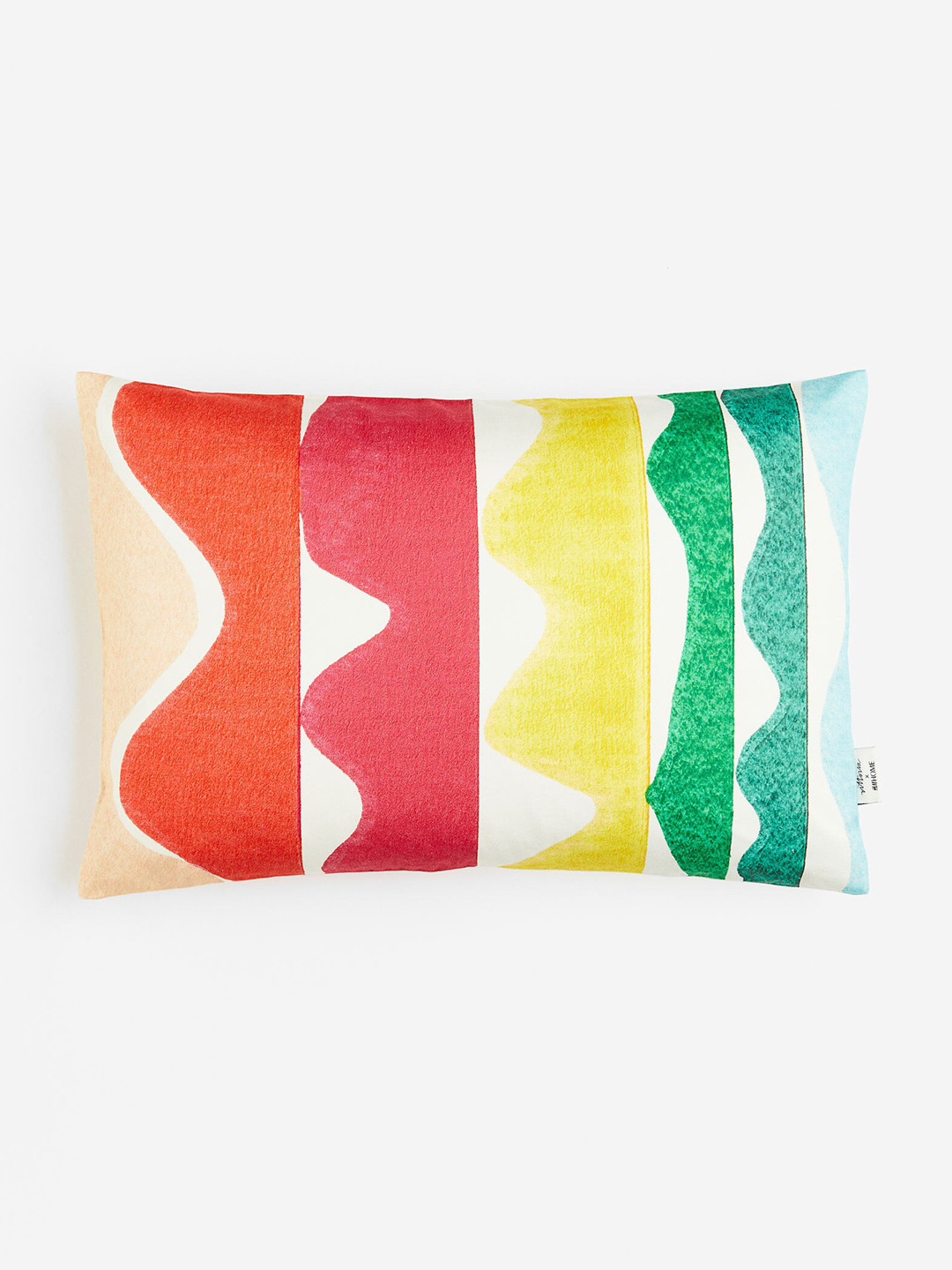 

H&M Red & Yellow Satin Cushion Cover
