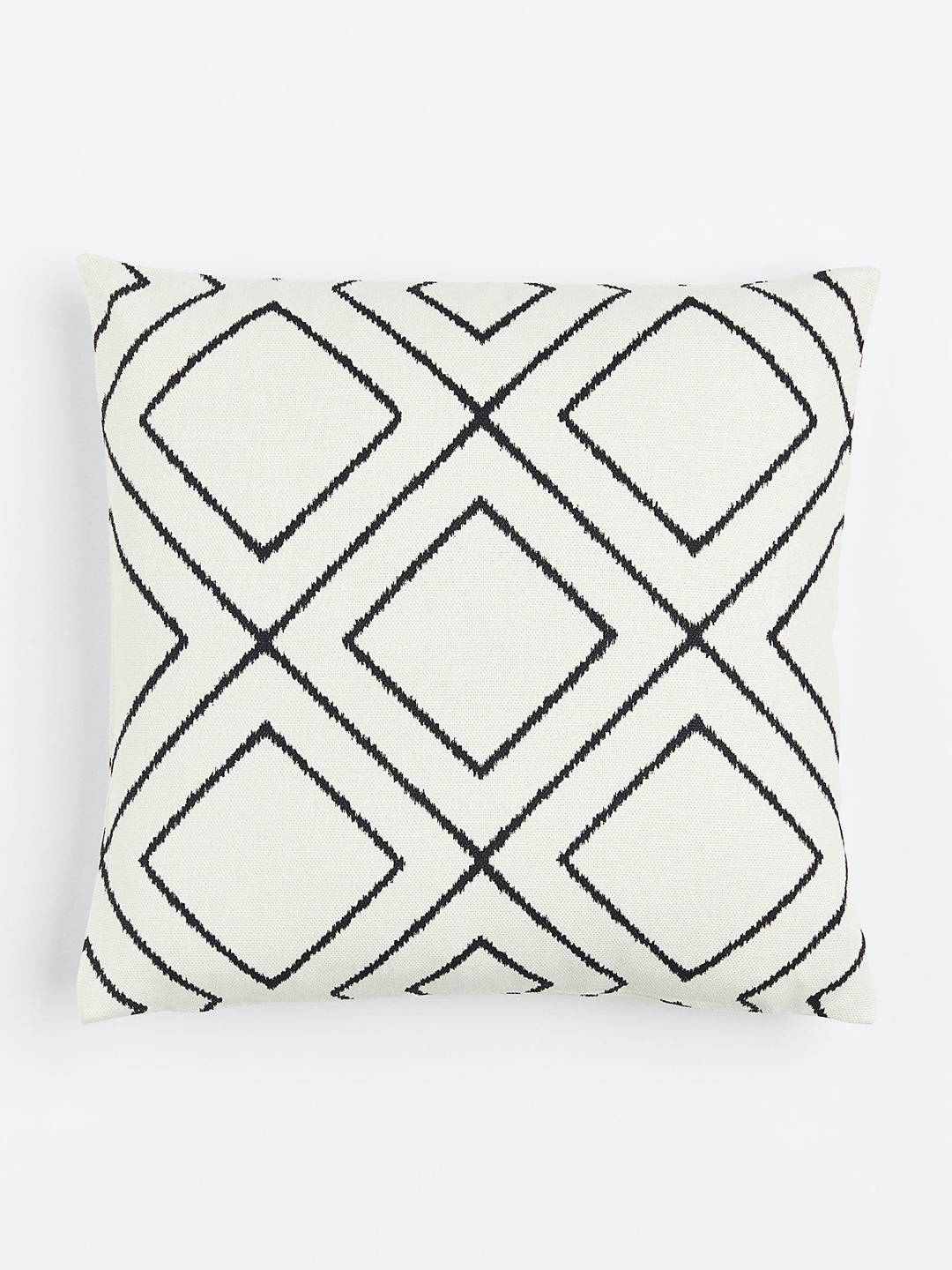 

H&M Beige-Colored Patterned Pure Cotton Cushion Cover