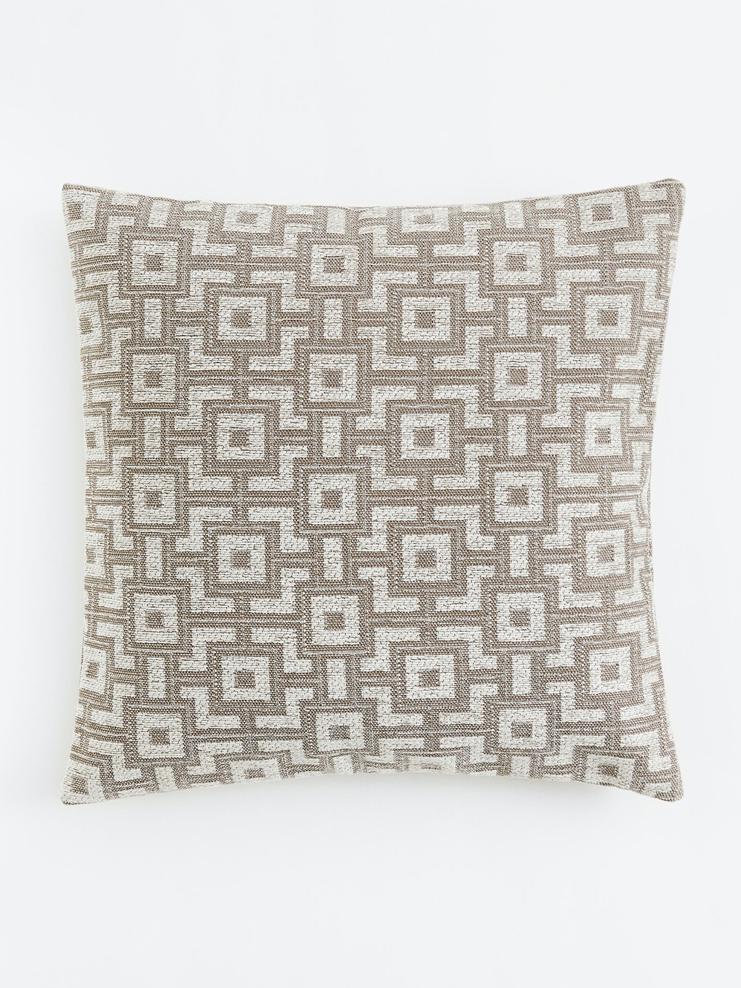 

H&M Beige Jacquard-Weave Cushion Cover