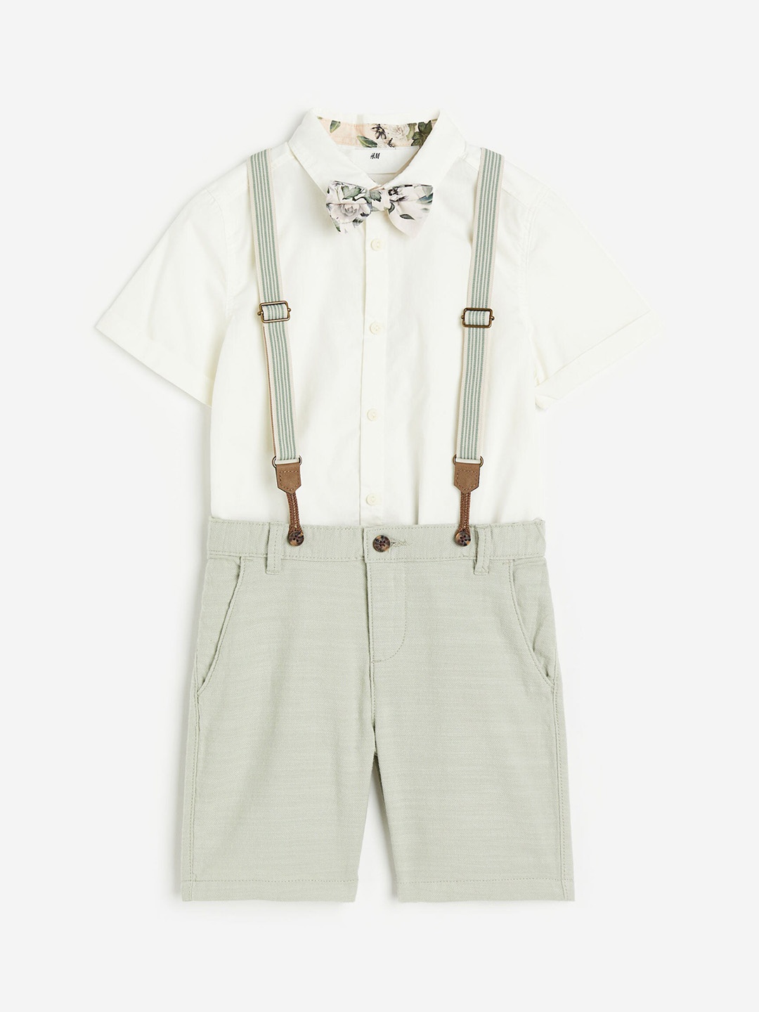 

H&M Boys 3-Piece Cotton Set, Sea green