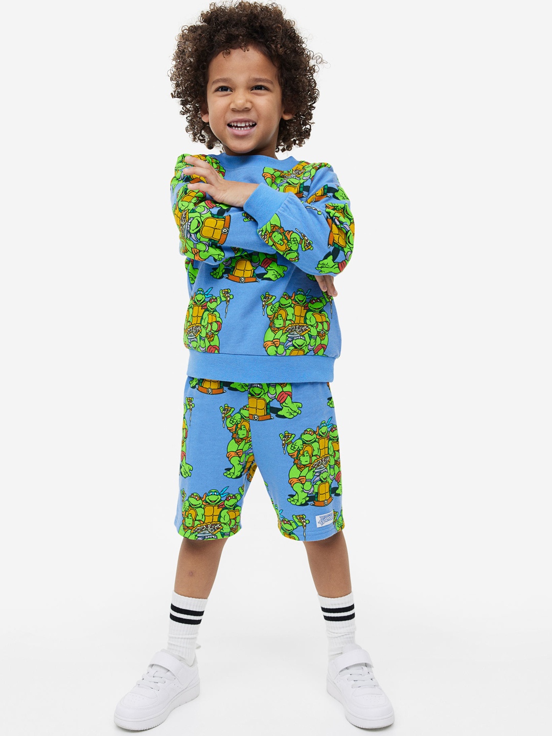 

H&M Boys 2-Piece Printed Sweatshirt Set, Blue