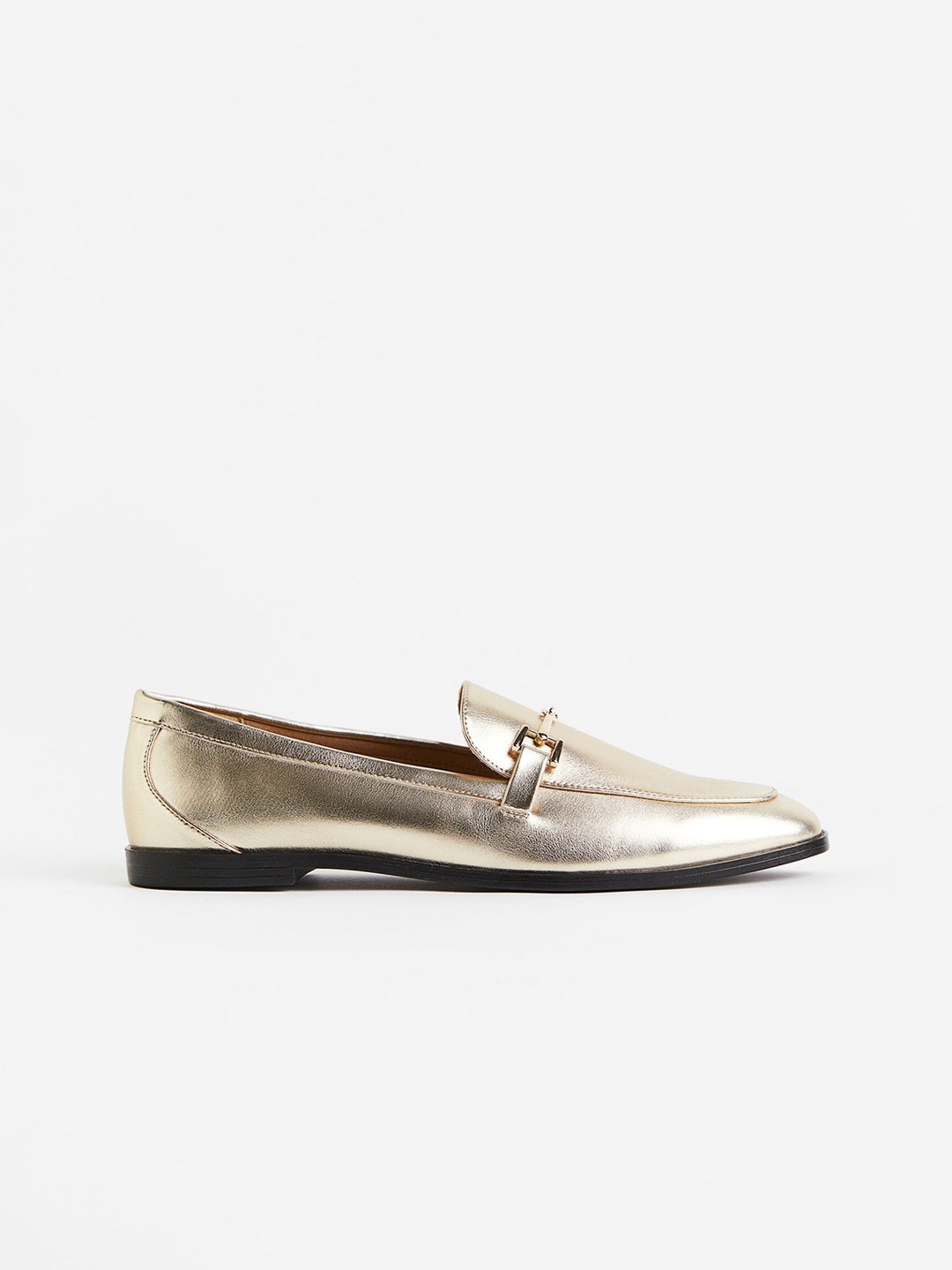 

H&M Women Chain-Detail Loafers, Gold