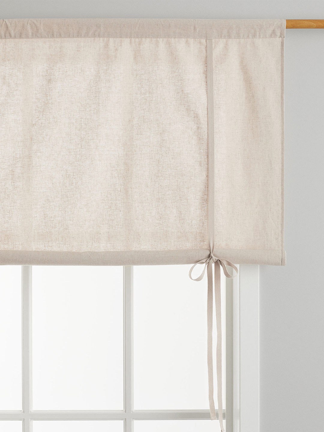 

H&M Beige Linen-Blend Roll-Up Curtain