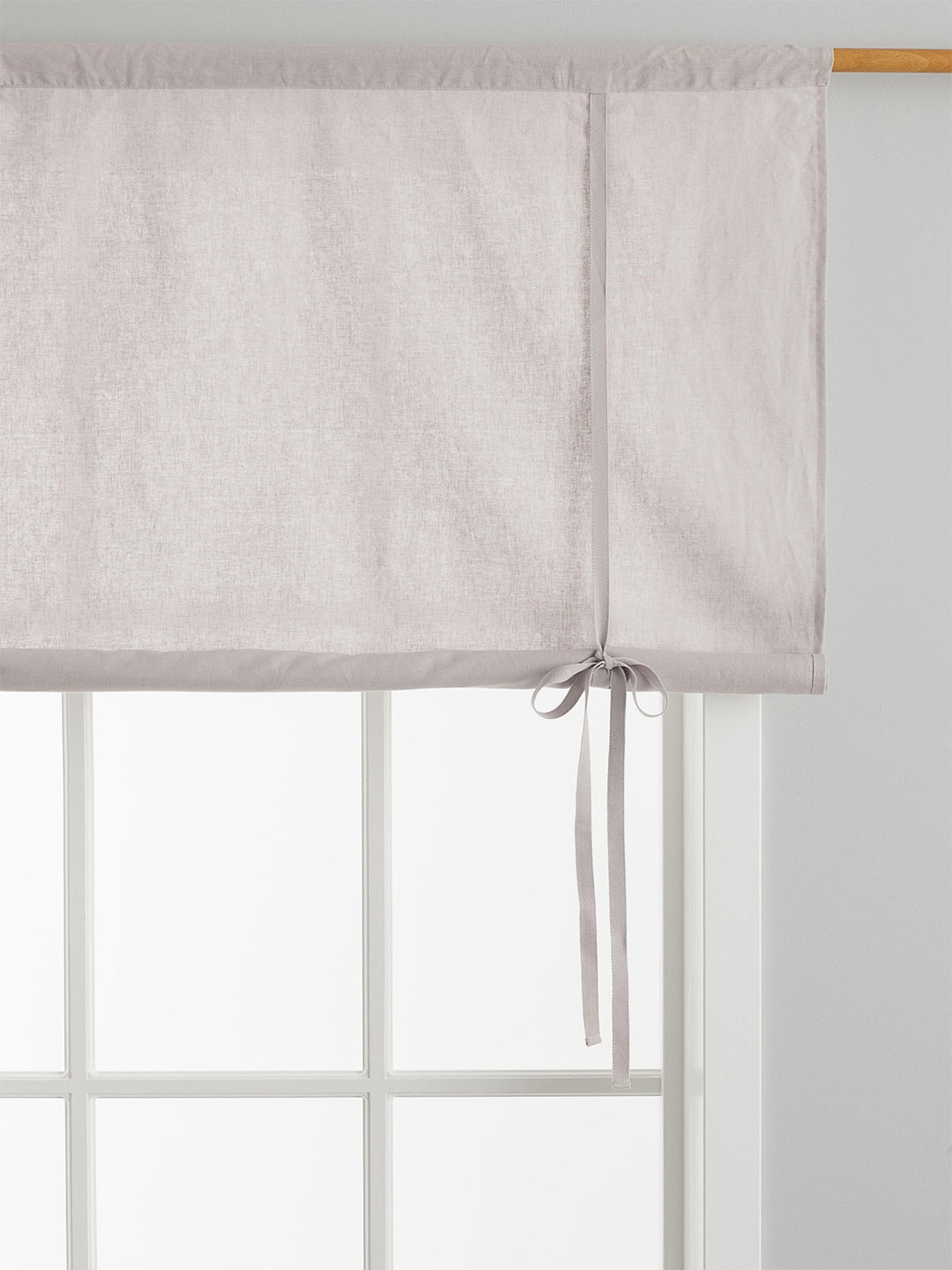 

H&M Grey Linen-Blend Roll-Up Curtain