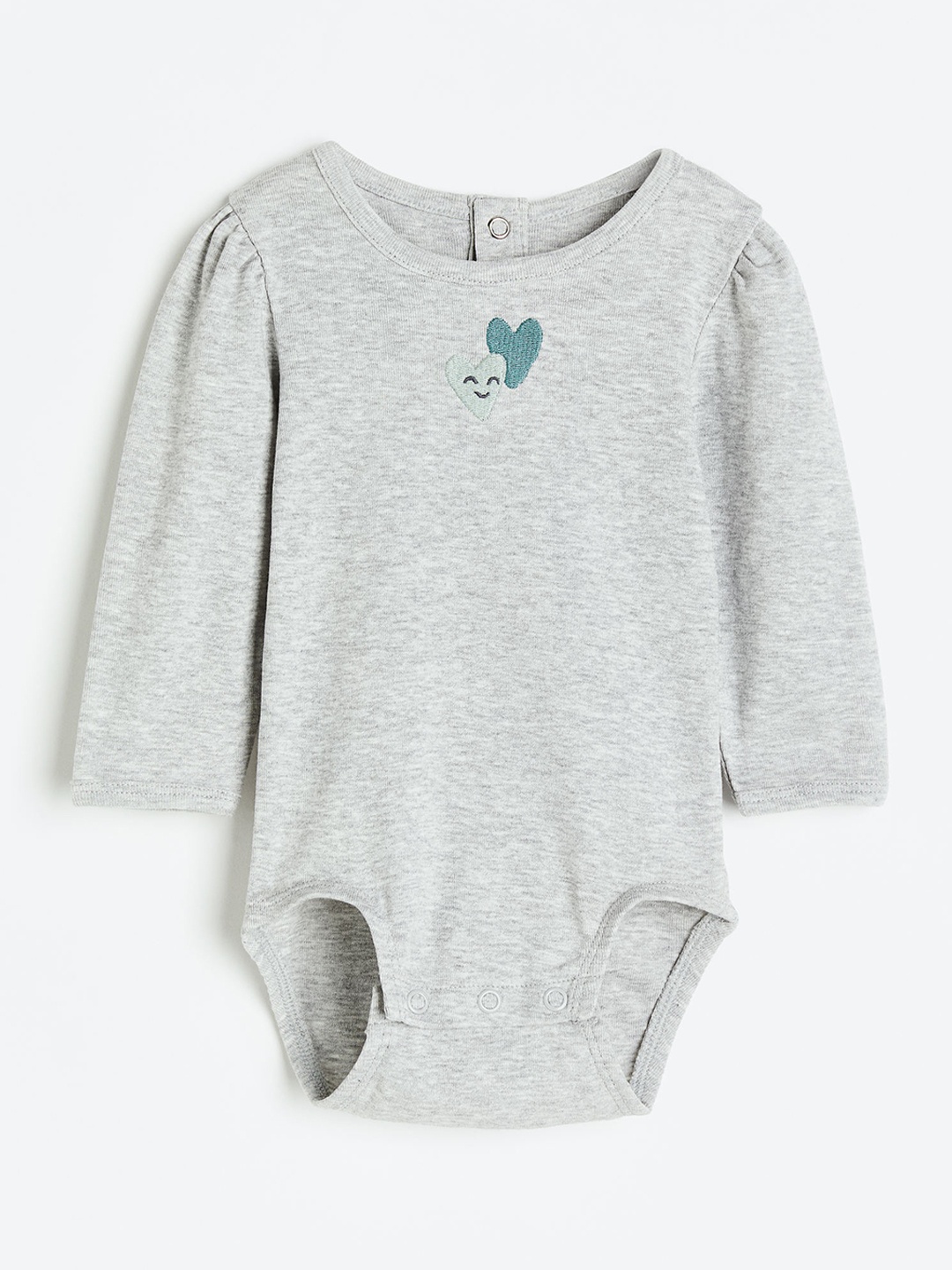 

H&M Girls Collared Bodysuit, Grey