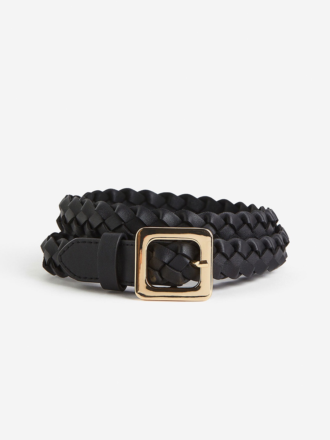 

H&M Women Braided Belt, Black