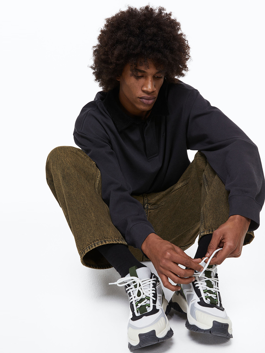 

H&M Men Chunky Trainers, Beige