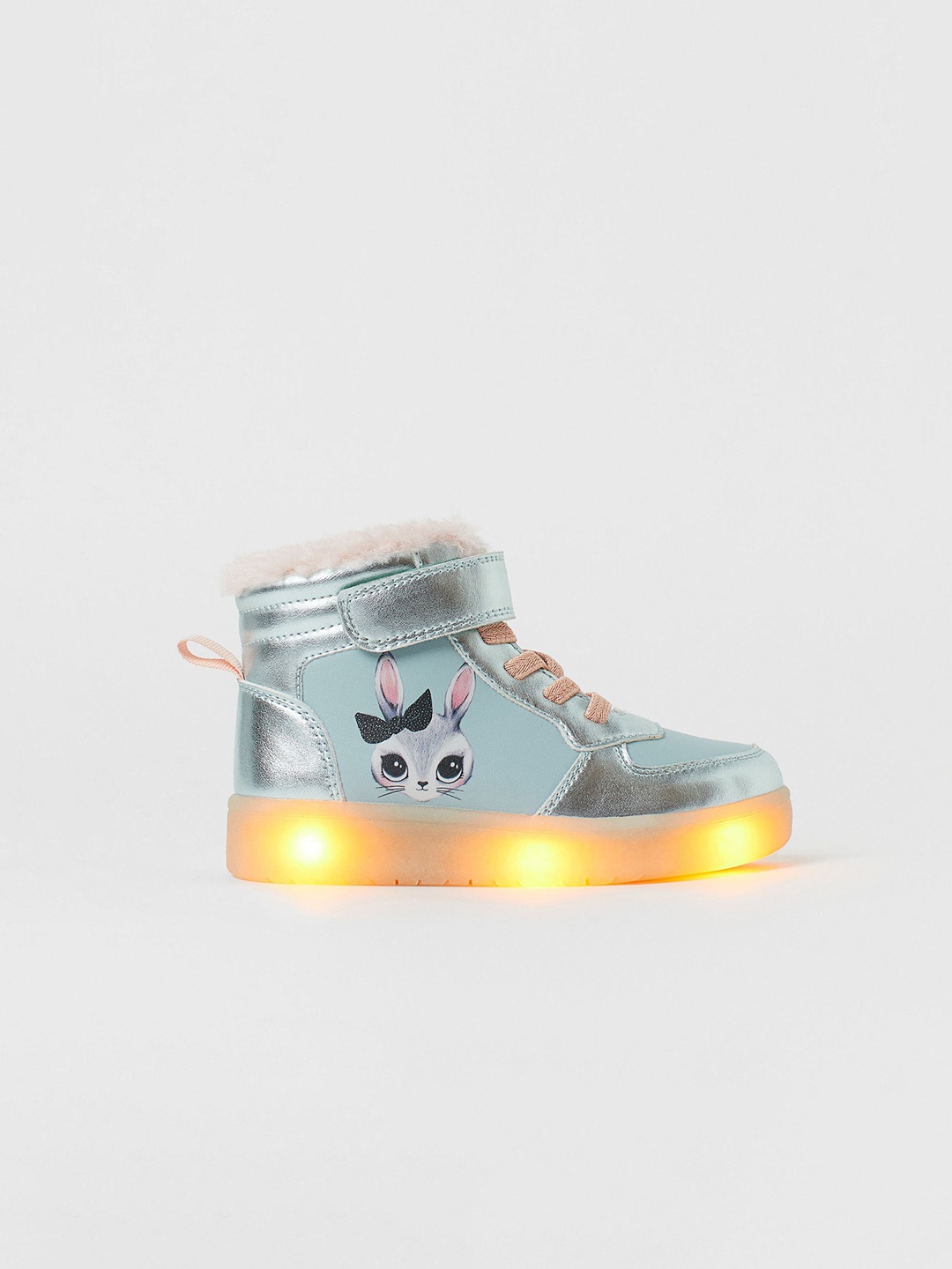 

H&M Girls Flashing Hi-Top Trainers, Sea green