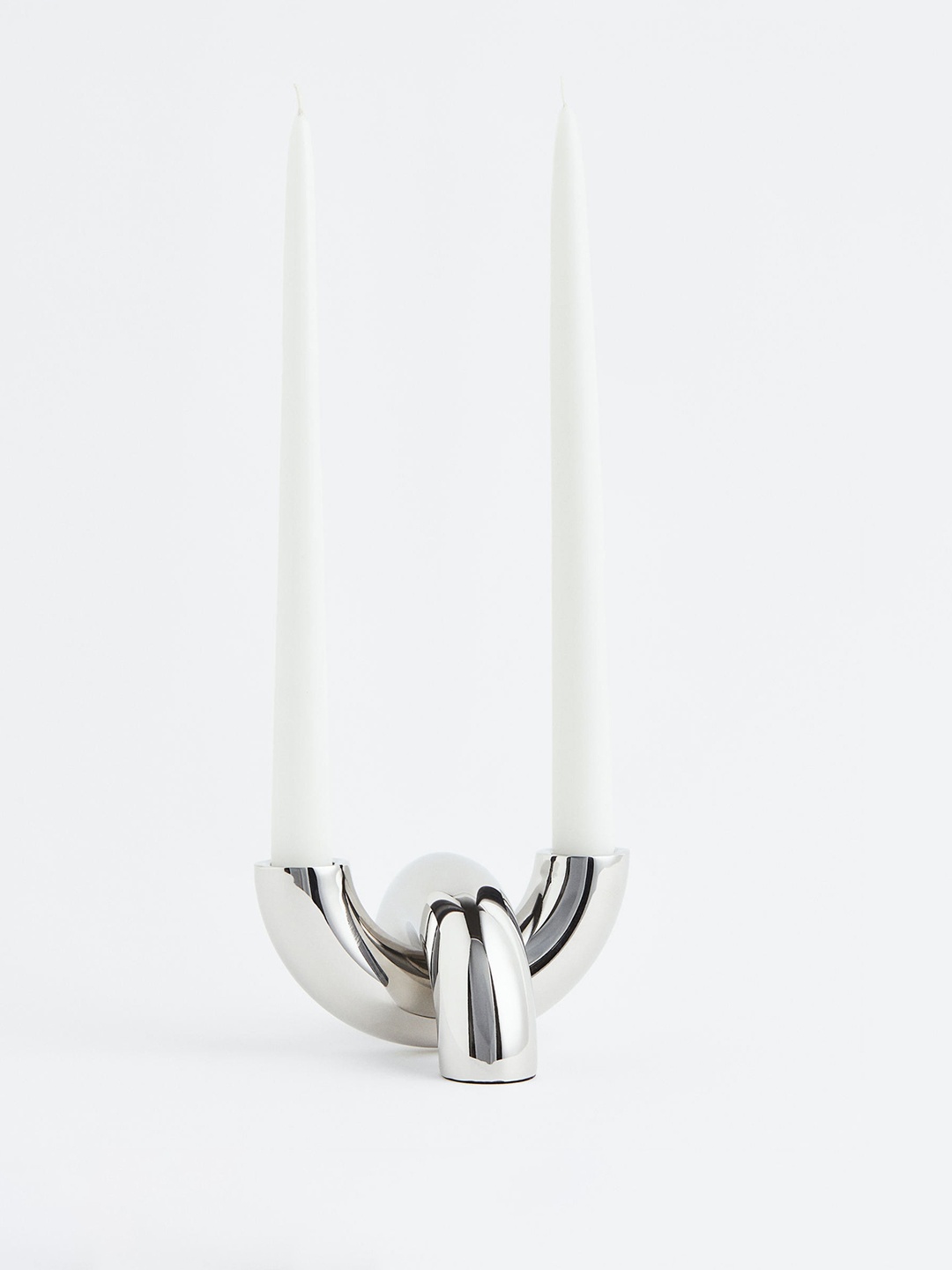 

H&M Silver-Toned U-Bend Candlestick