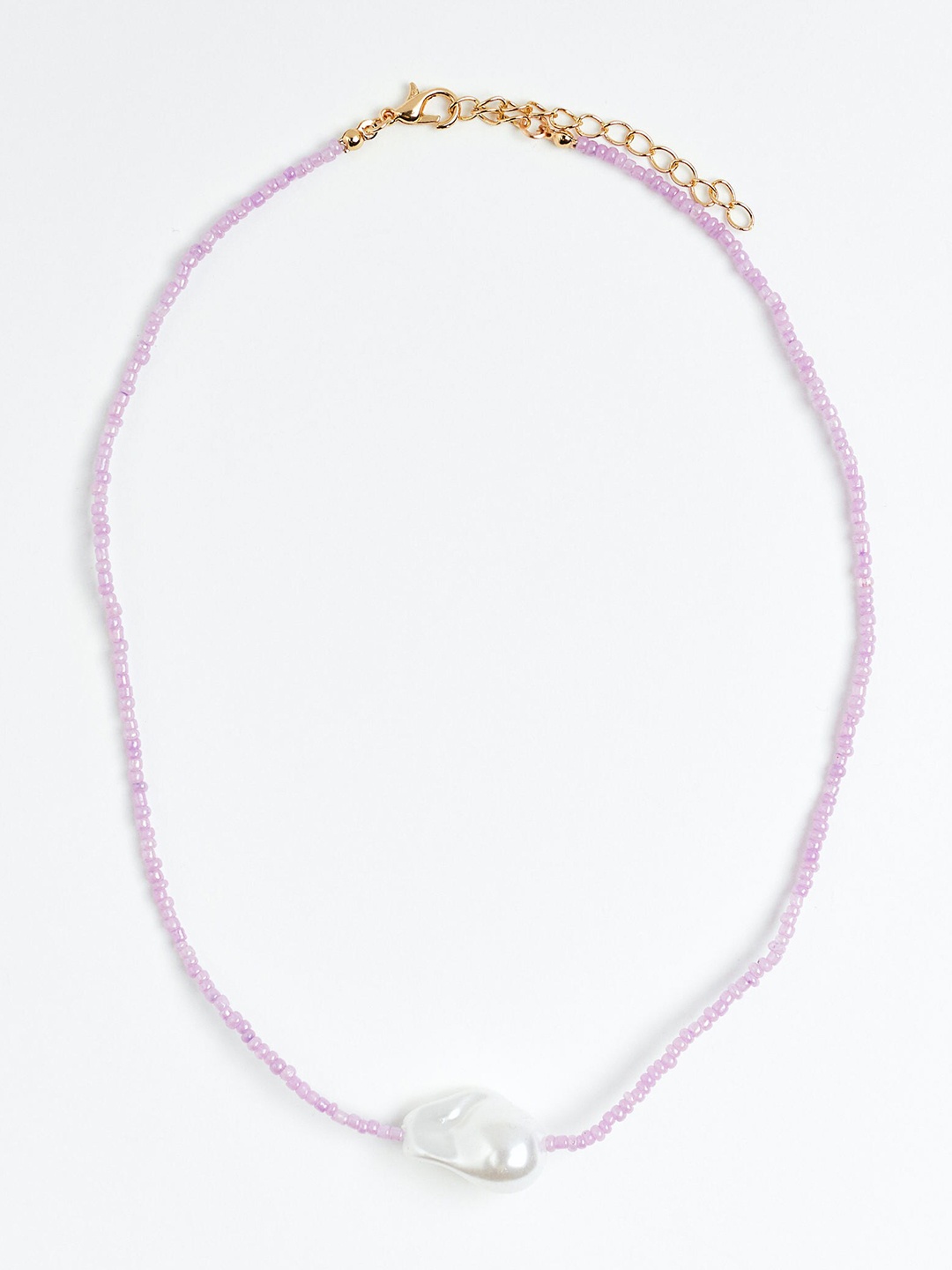 

H&M Women Beaded Necklace, Purple