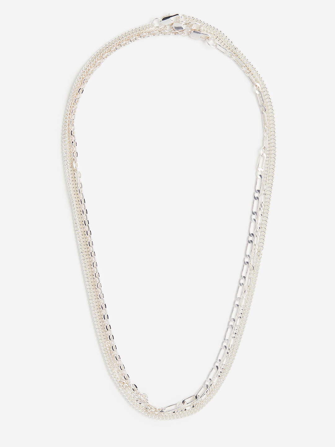 

H&M Men 3-Pack Necklaces, Silver