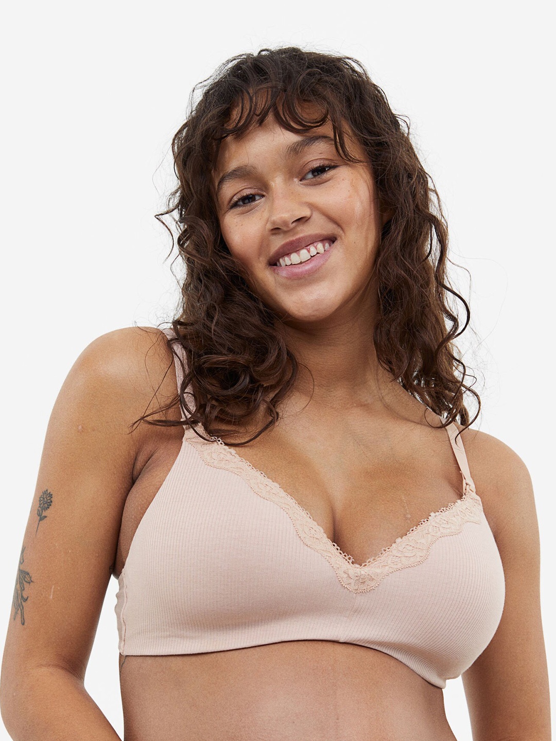 

H&M MAMA 2-Pack Padded Nursing Bras, Black