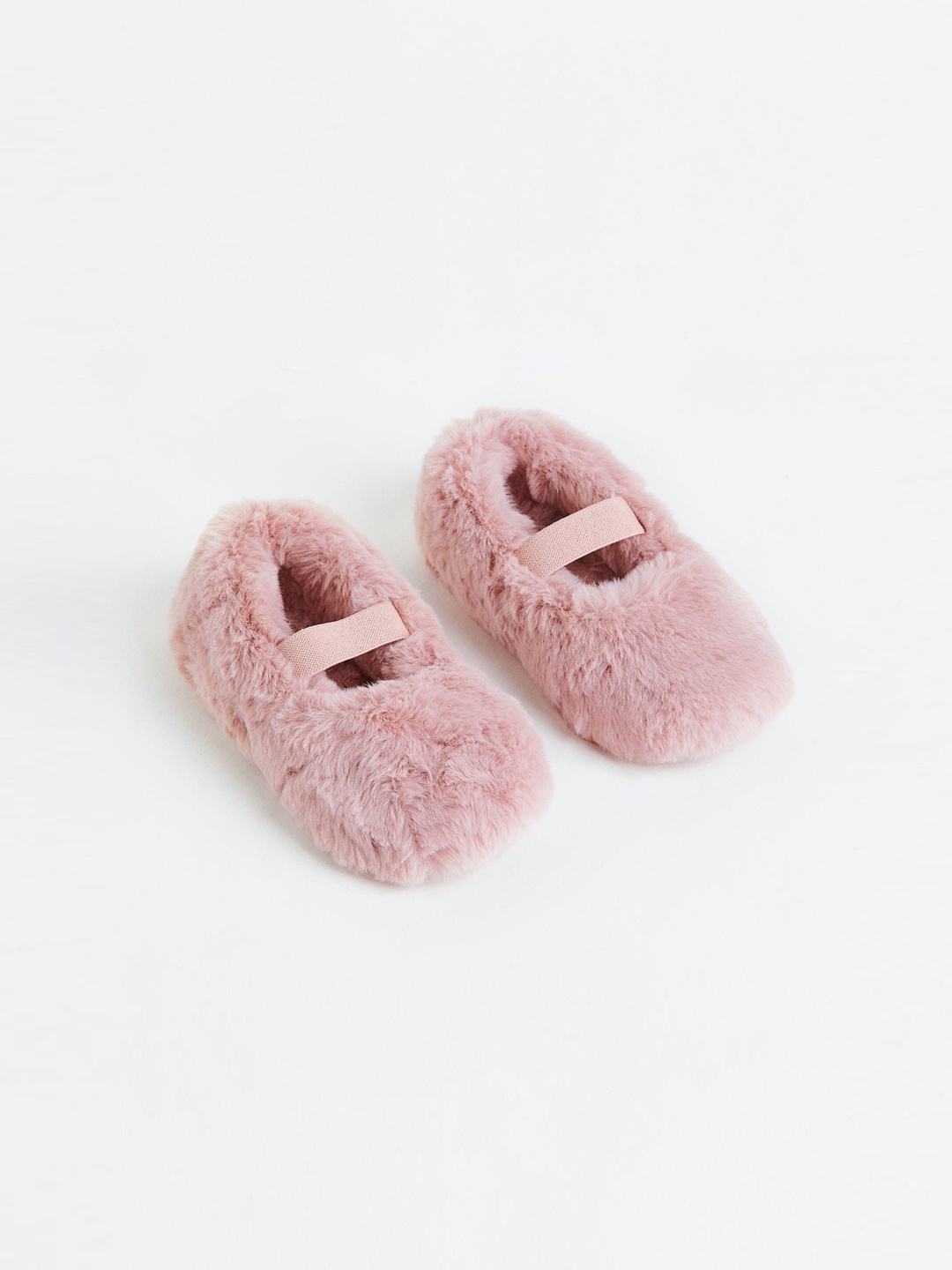 

H&M Girls Fluffy Ballet Slippers, Pink