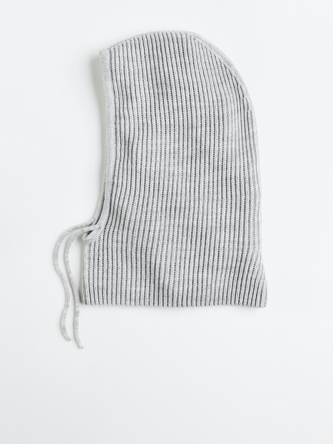 

H&M Women Rib-Knit Balaclava, Grey