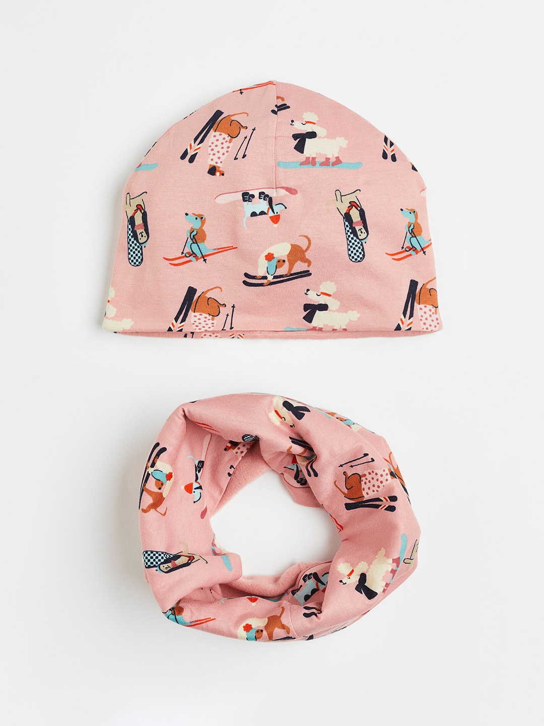 

H&M Girls 2-Piece Lined Printed Pure Cotton Set, Multi