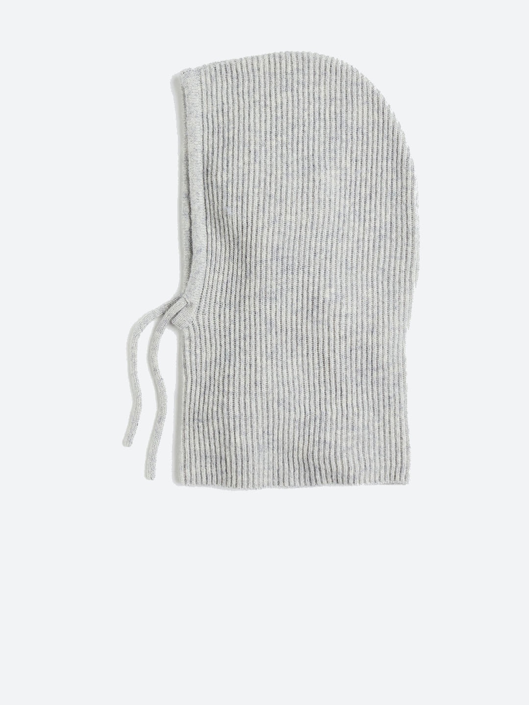 

H&M Women Cashmere-Blend Rib-Knit Balaclava, Grey