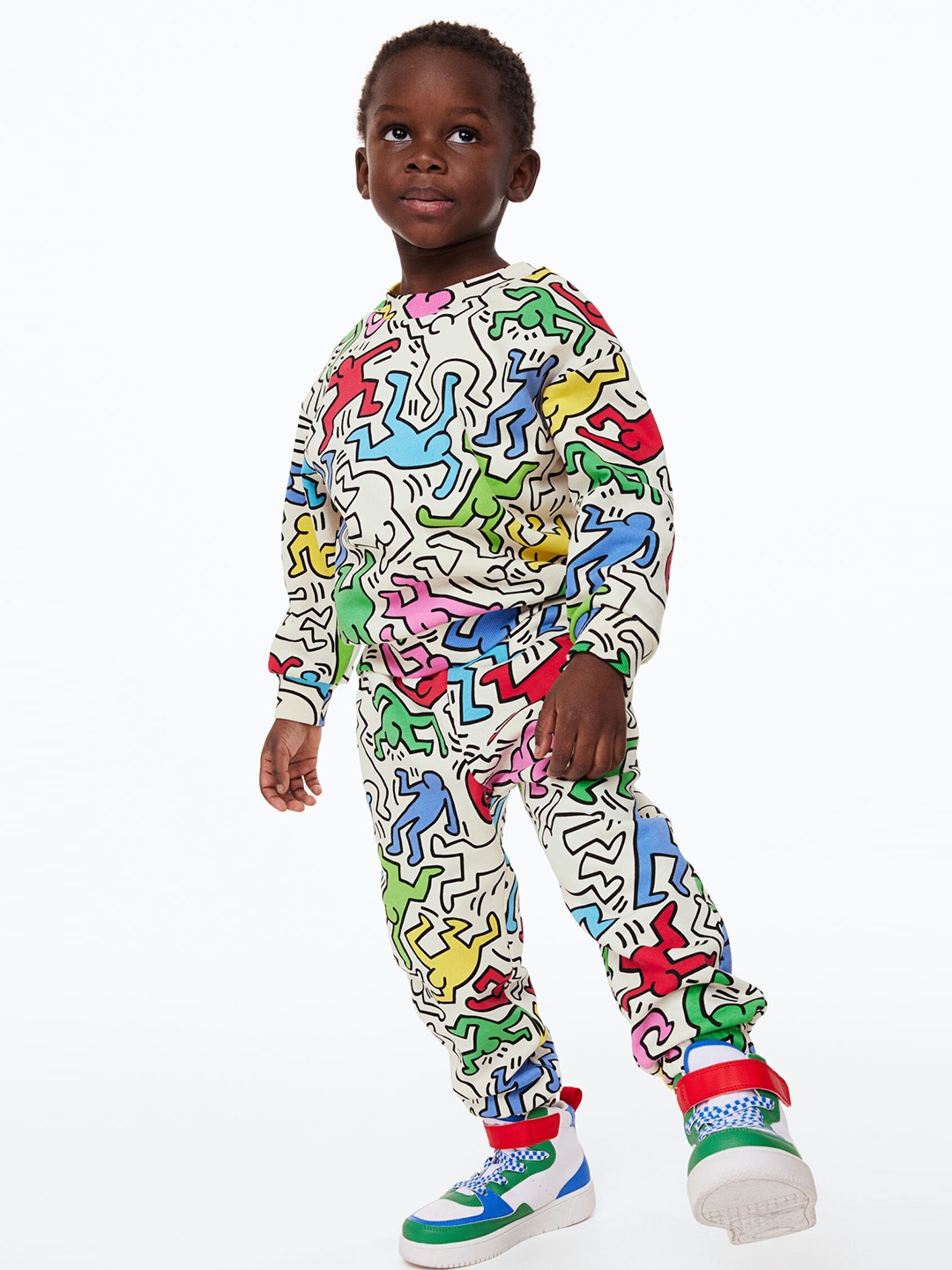 

Keith Haring x H&M Boys 2-Piece Printed Sweatshirt Set, White