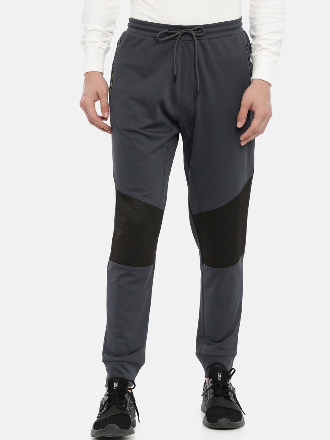 

Proline Men Mid-Rise Cotton Sports Joggers, Grey