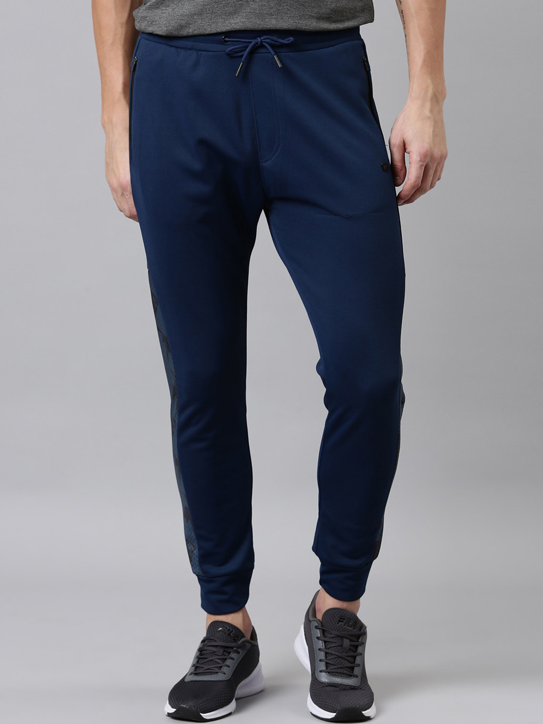 

Proline Men Mid-Rise Cotton Sports Joggers, Blue