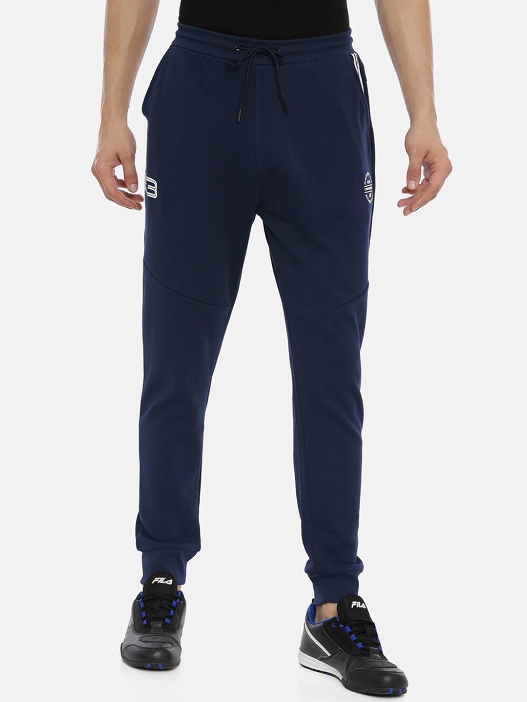 

Proline Men Logo Printed Detail Cotton Sports Joggers, Blue