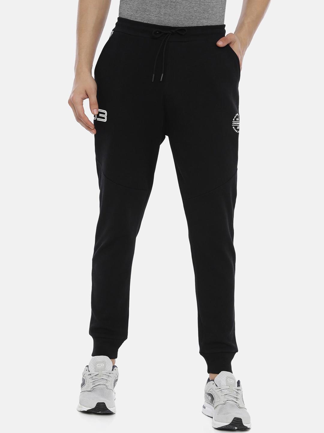 

Proline Men Logo Printed Detail Cotton Sports Joggers, Black