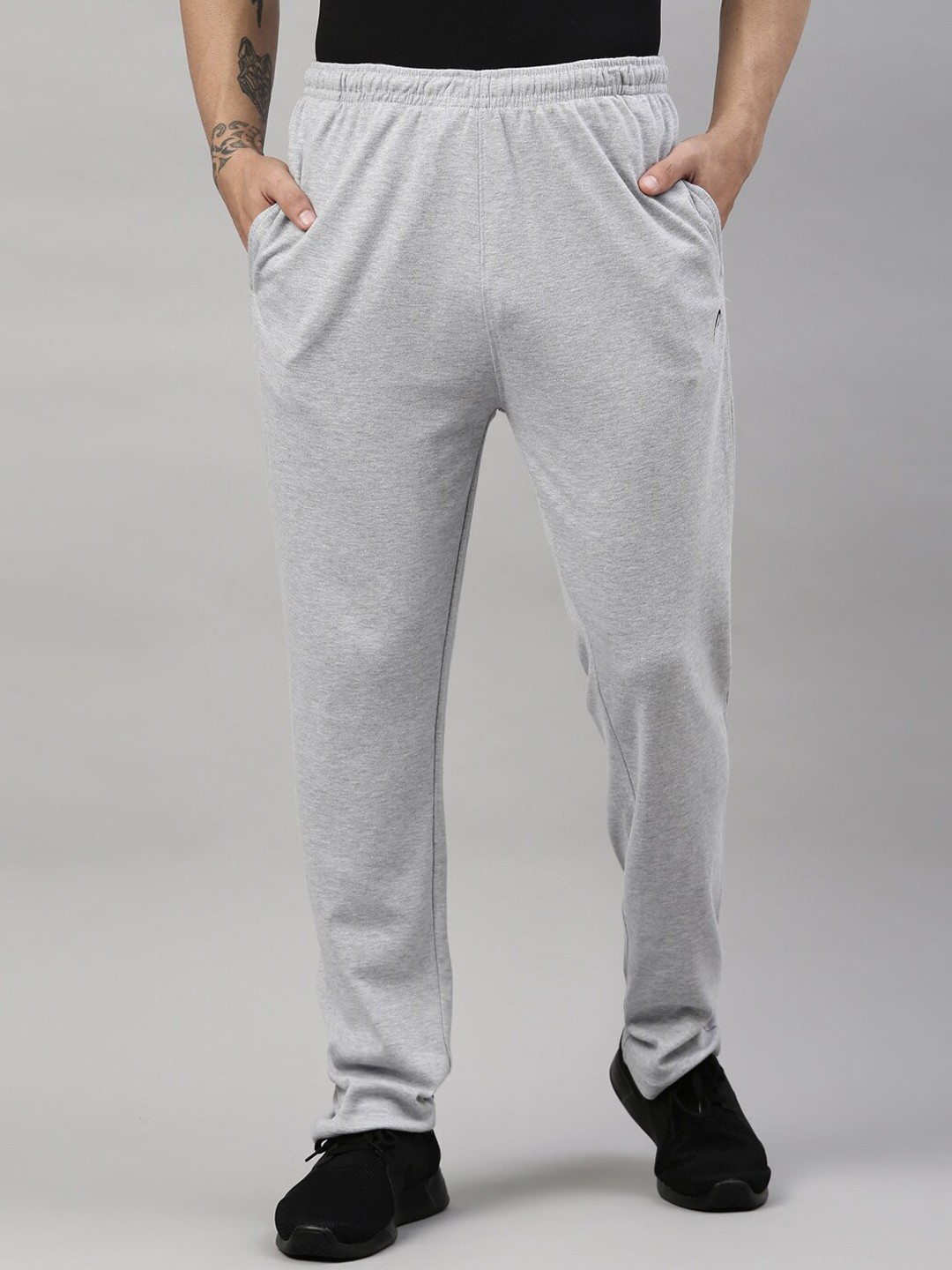 

Proline Men Mid-Rise Cotton Sports Track Pants, Grey