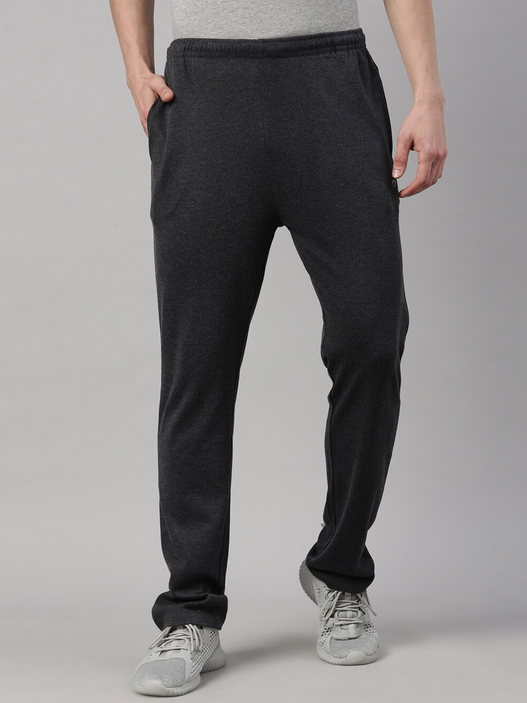

Proline Men Mid Rise Cotton Sports Track Pants, Charcoal