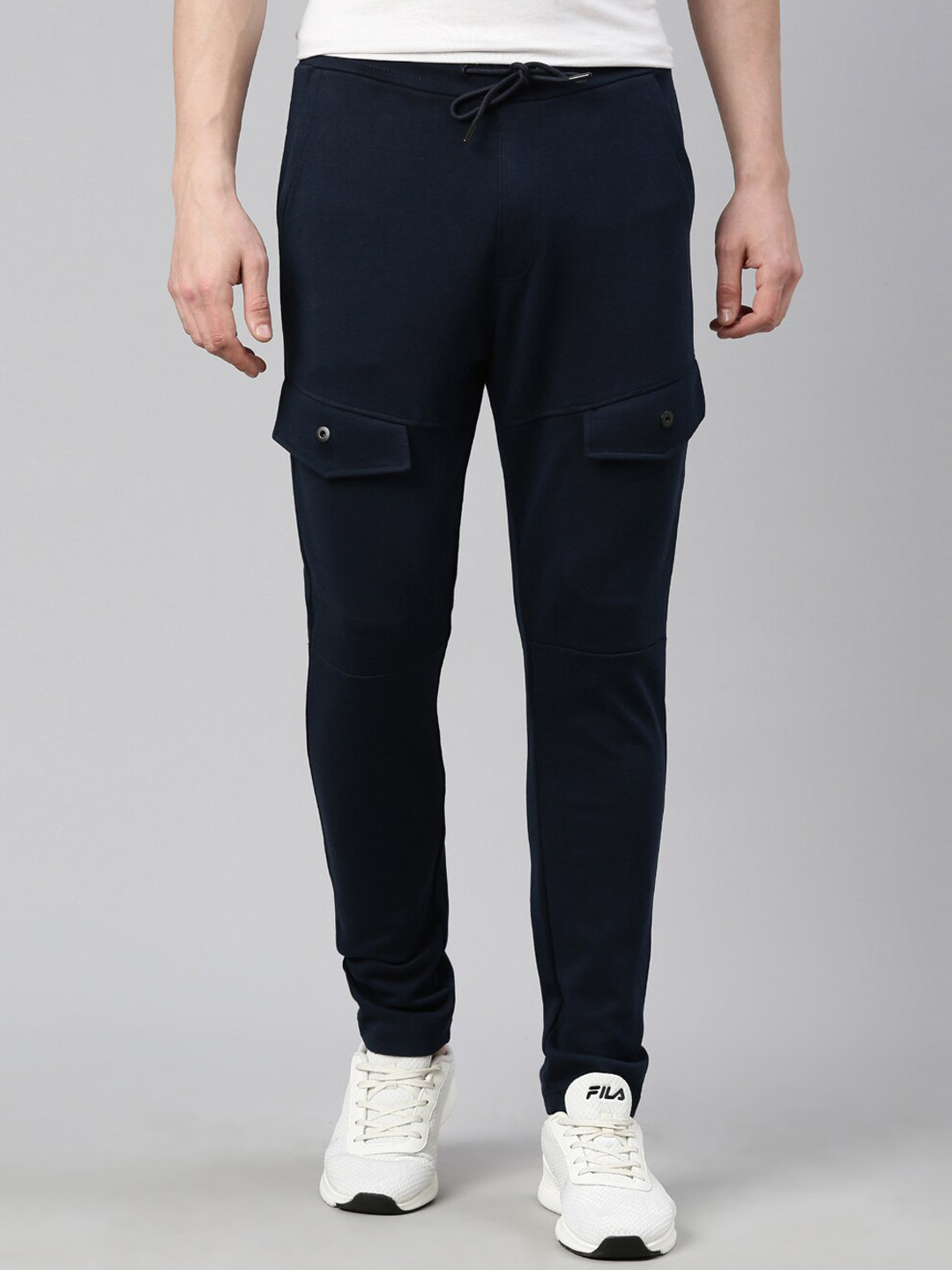 

Proline Men Mid Rise Cotton Track Pants, Blue