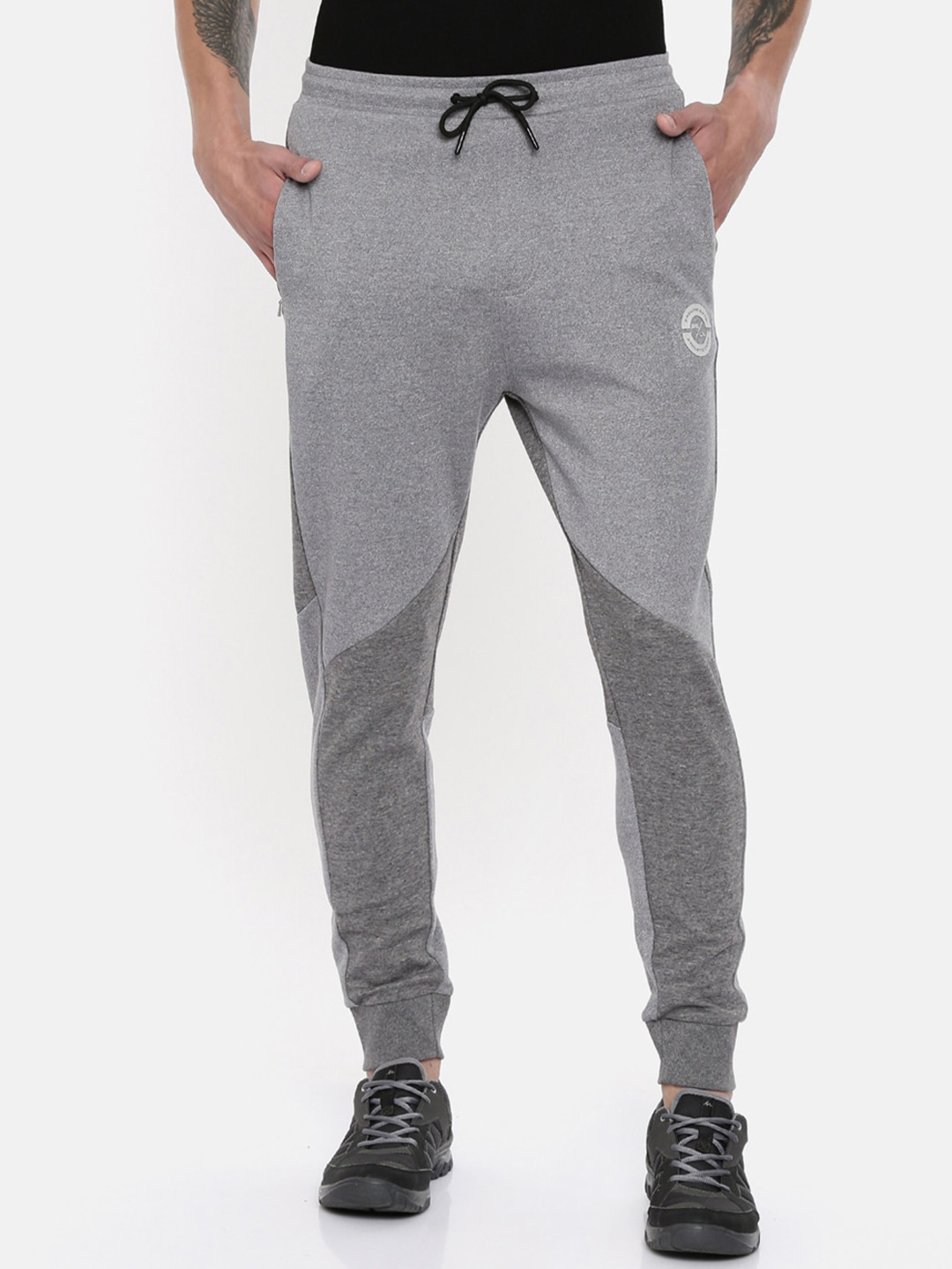 

Proline Men Mid-Rise Regular Fit Joggers, Grey