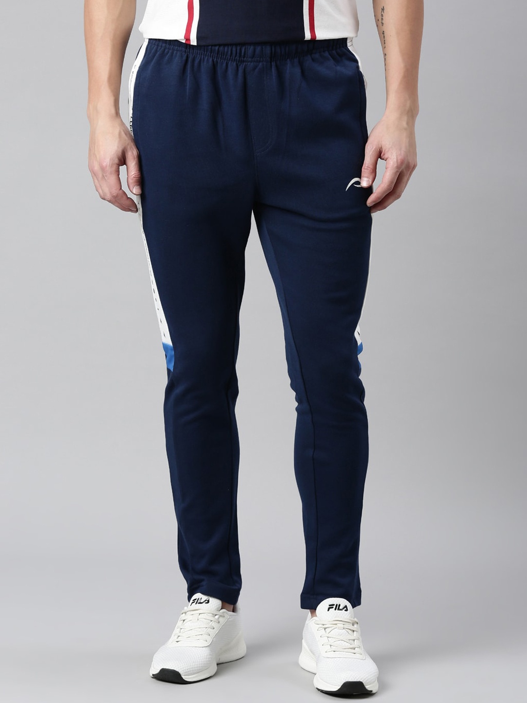 

Proline Men Mid Rise Cotton Track Pants, Blue