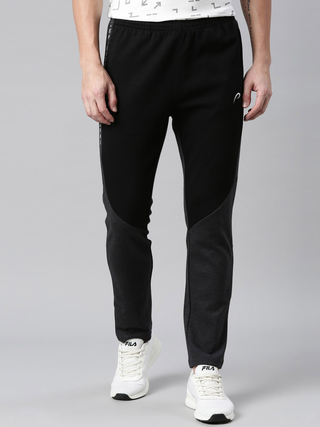 

Proline Men Colourblocked Regular Fit rack Pants, Grey