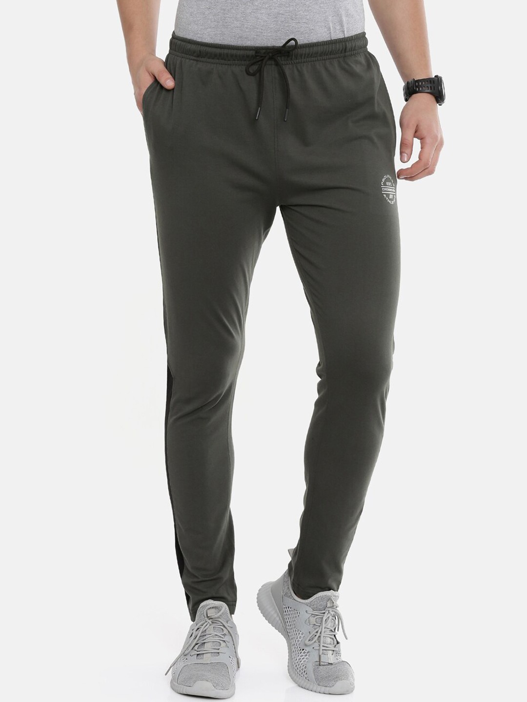 

Proline Men Mid-Rise Cotton Track Pants, Olive