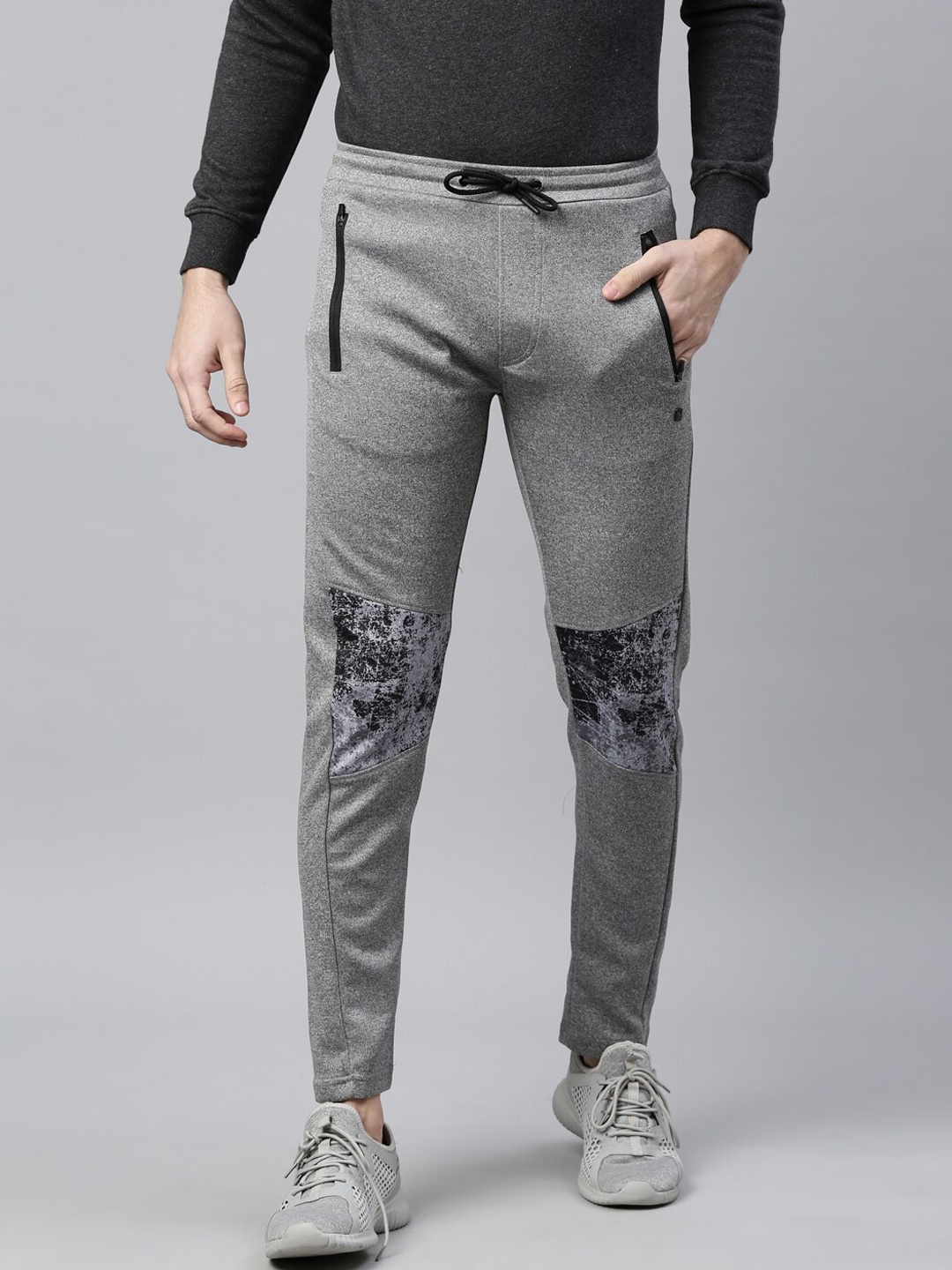 

Proline Men Pure Cotton Mid-Rise Track Pants, Grey