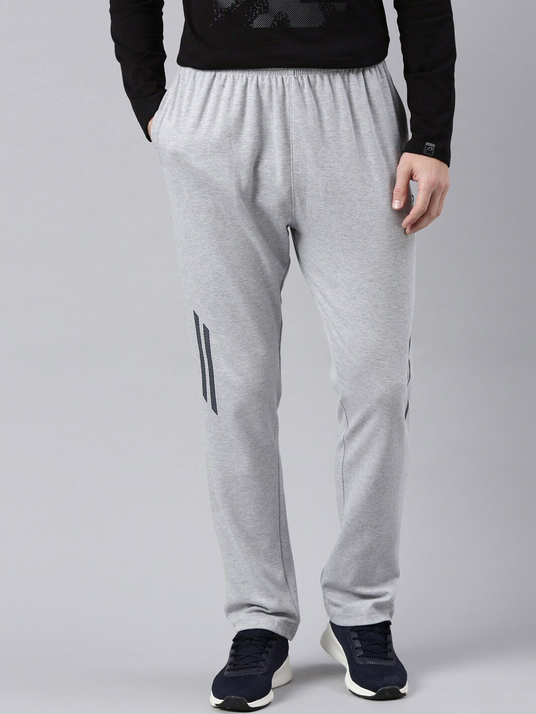 

Proline Men Cotton Mid-Rise Track Pants, Grey