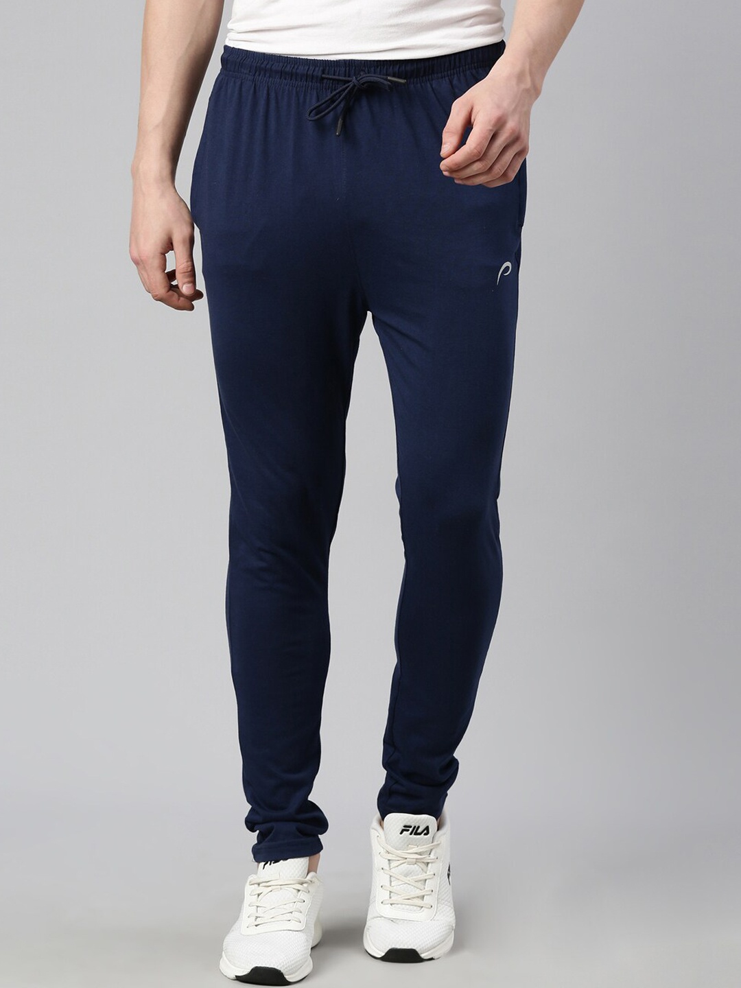 

Proline Men Cotton Mid-Rise Track Pants, Blue