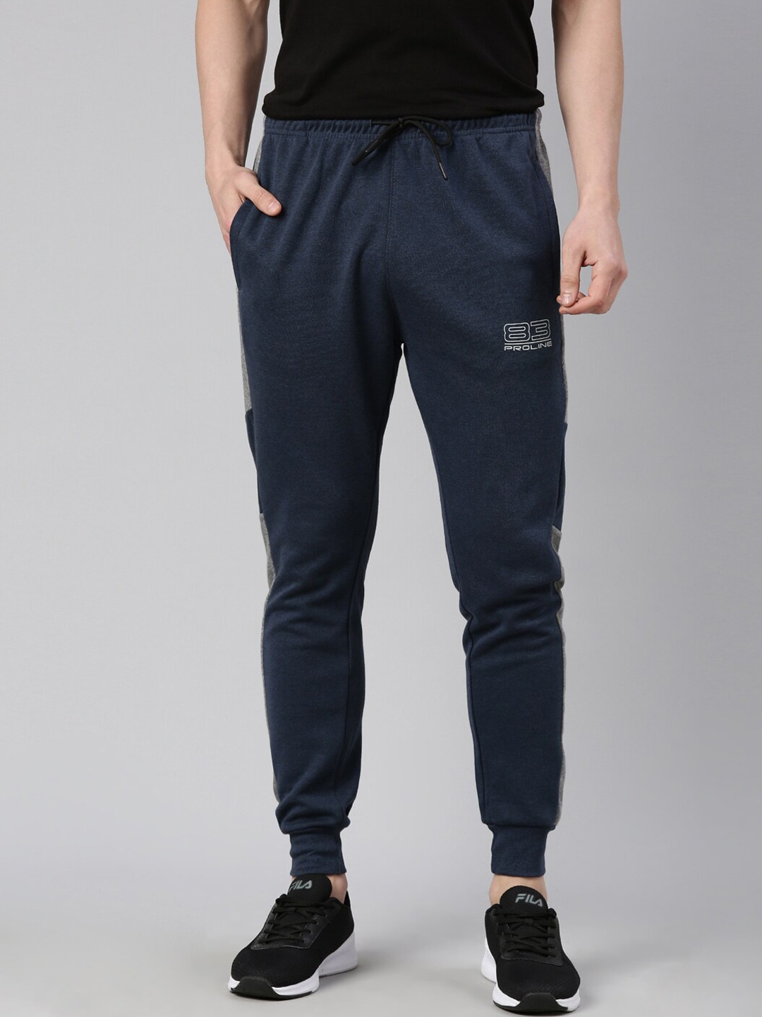 

Proline Men Cotton Mid-Rise Joggers, Teal