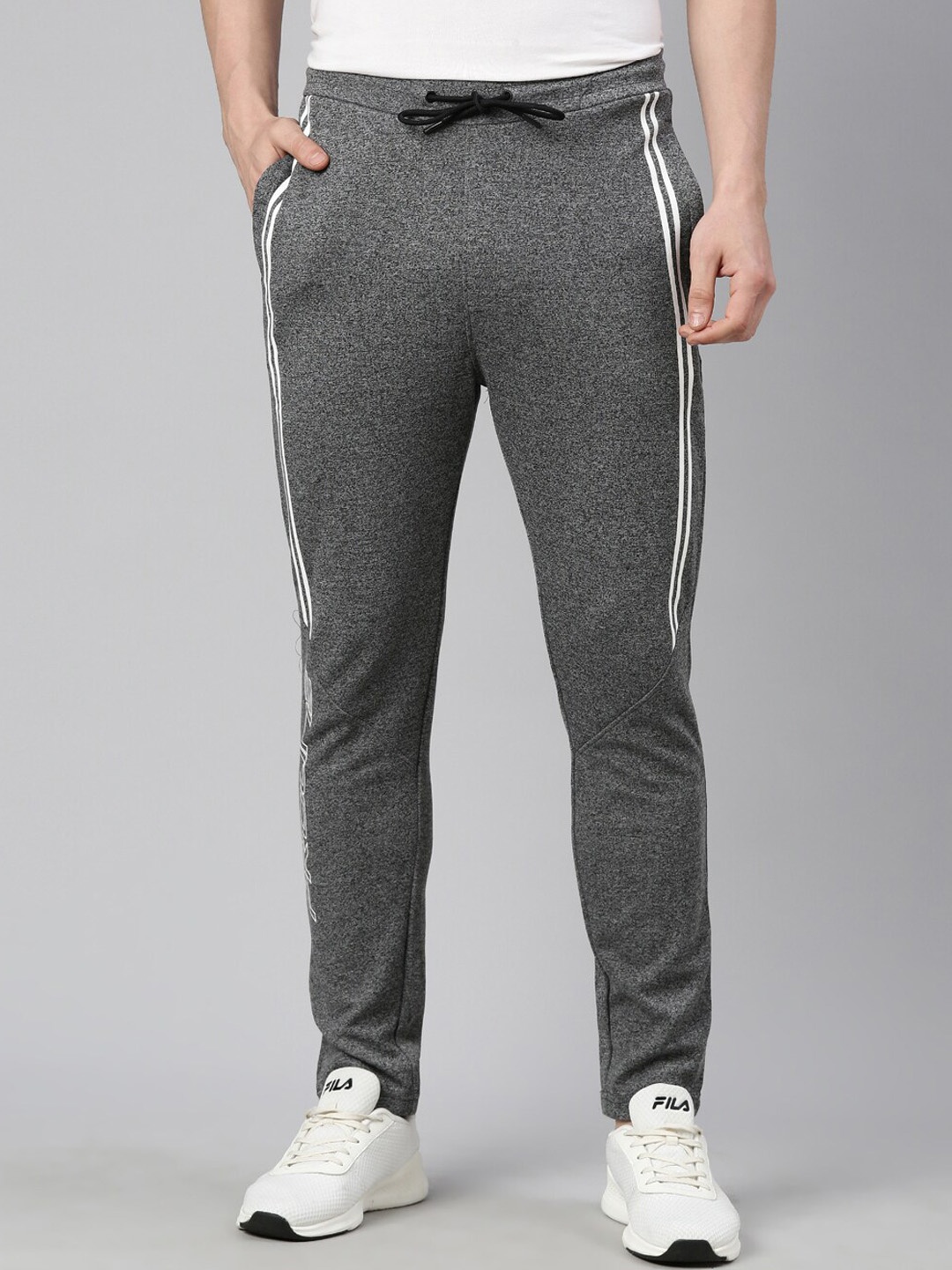 

Proline Men Cotton Mid-Rise Track Pants, Grey