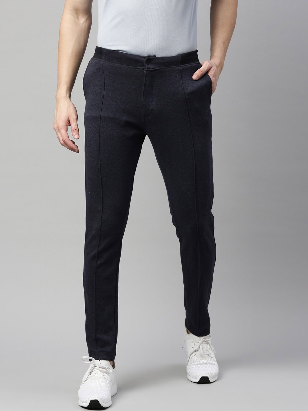 

Proline Men Cotton Satin Elasticated Waistband Track Pant, Blue