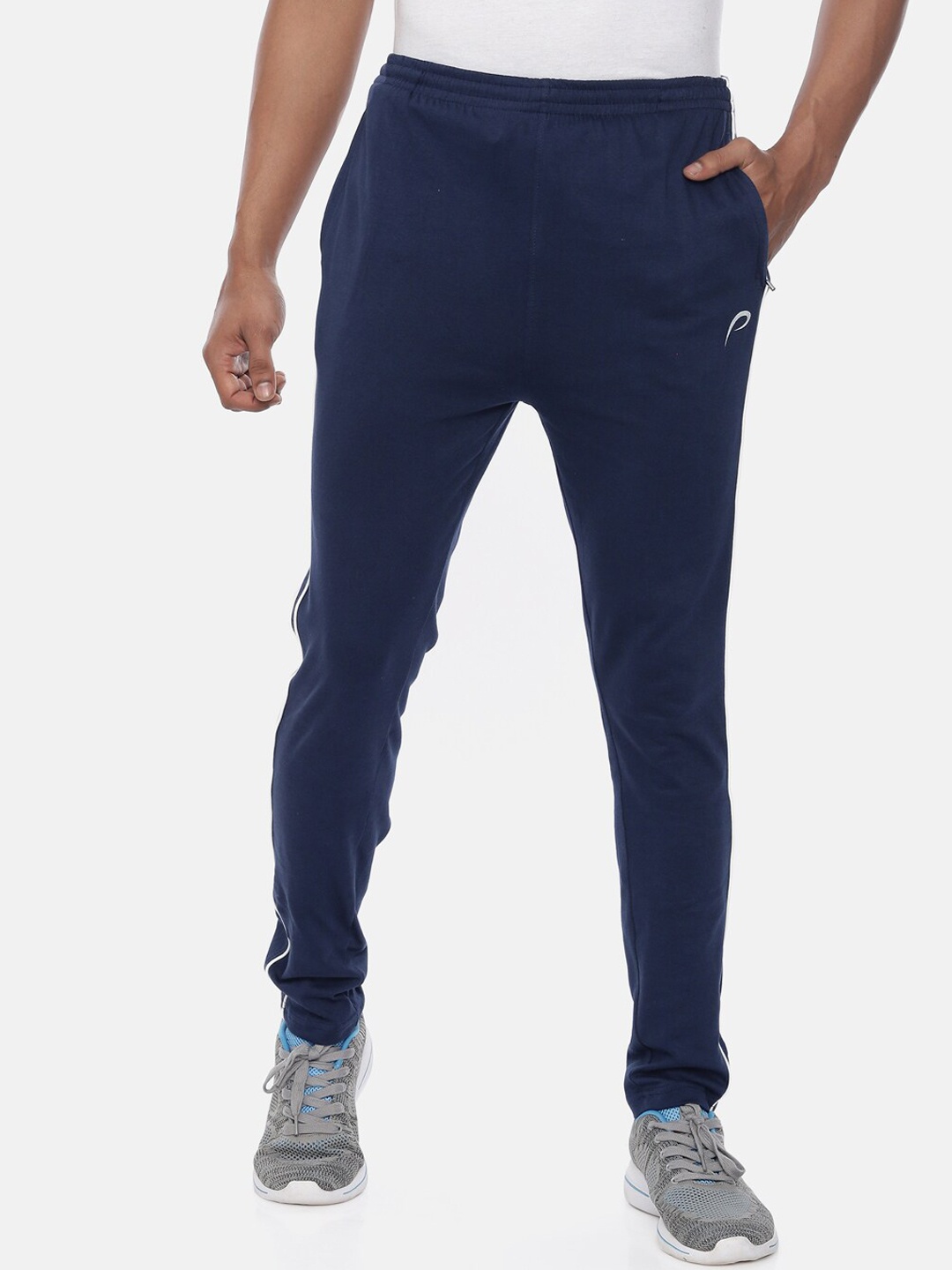 

Proline Men Cotton Mid-Rise Track Pants, Blue