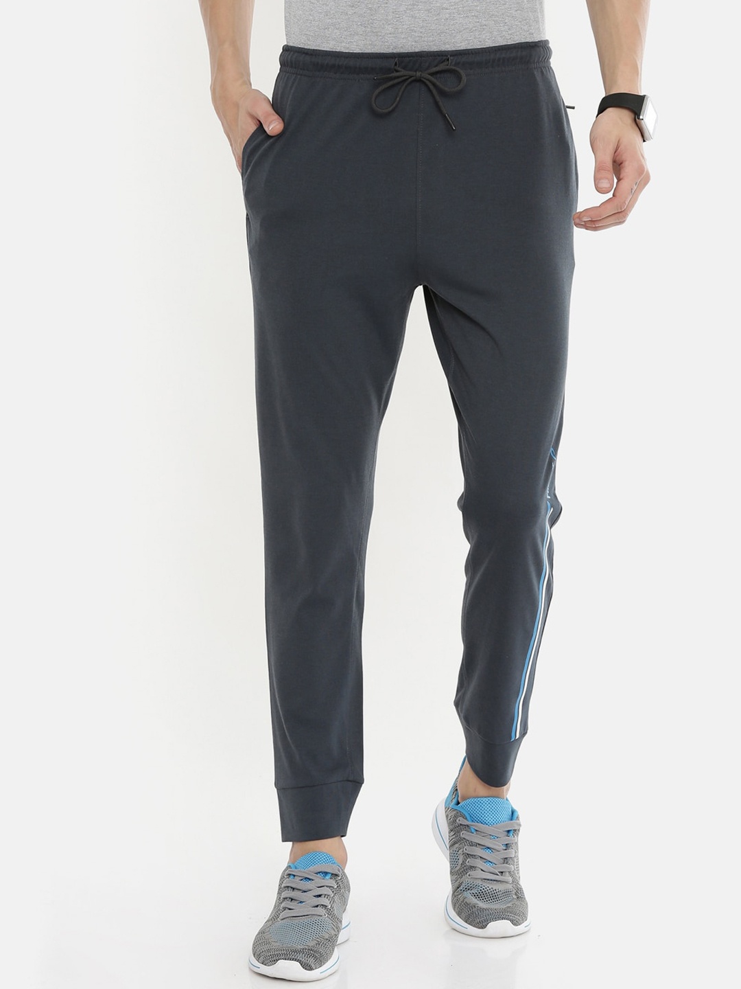

Proline Men Cotton Mid-Rise Jogger, Grey