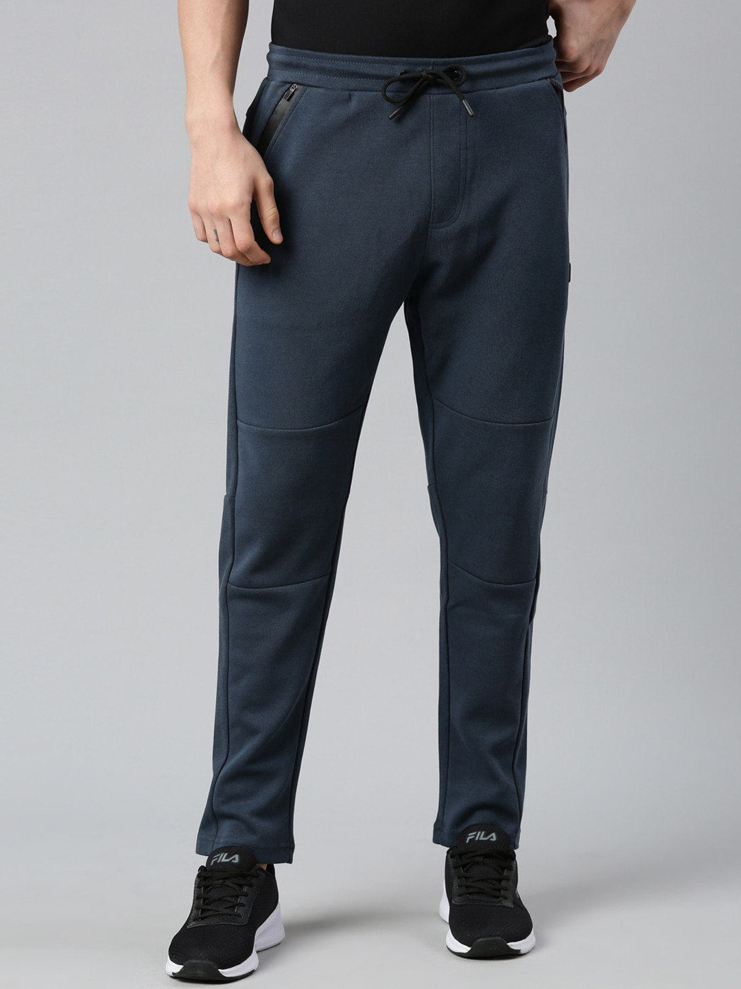 

Proline Men Cotton Mid-Rise Track Pants, Grey