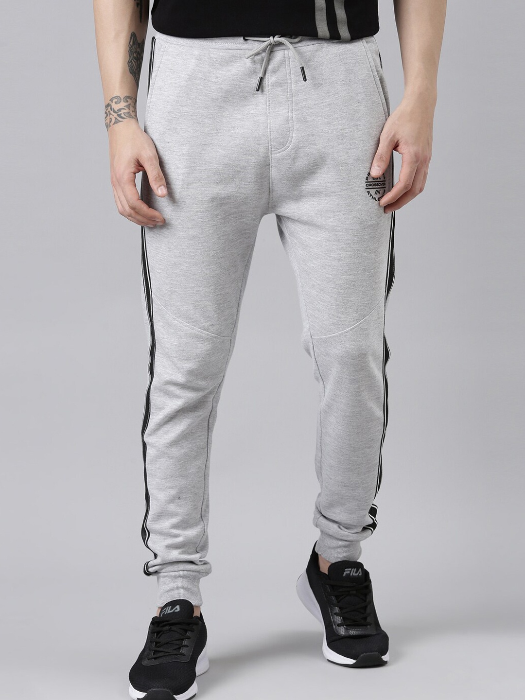 

Proline Men Side Pockets Mid-Rise Joggers, Grey