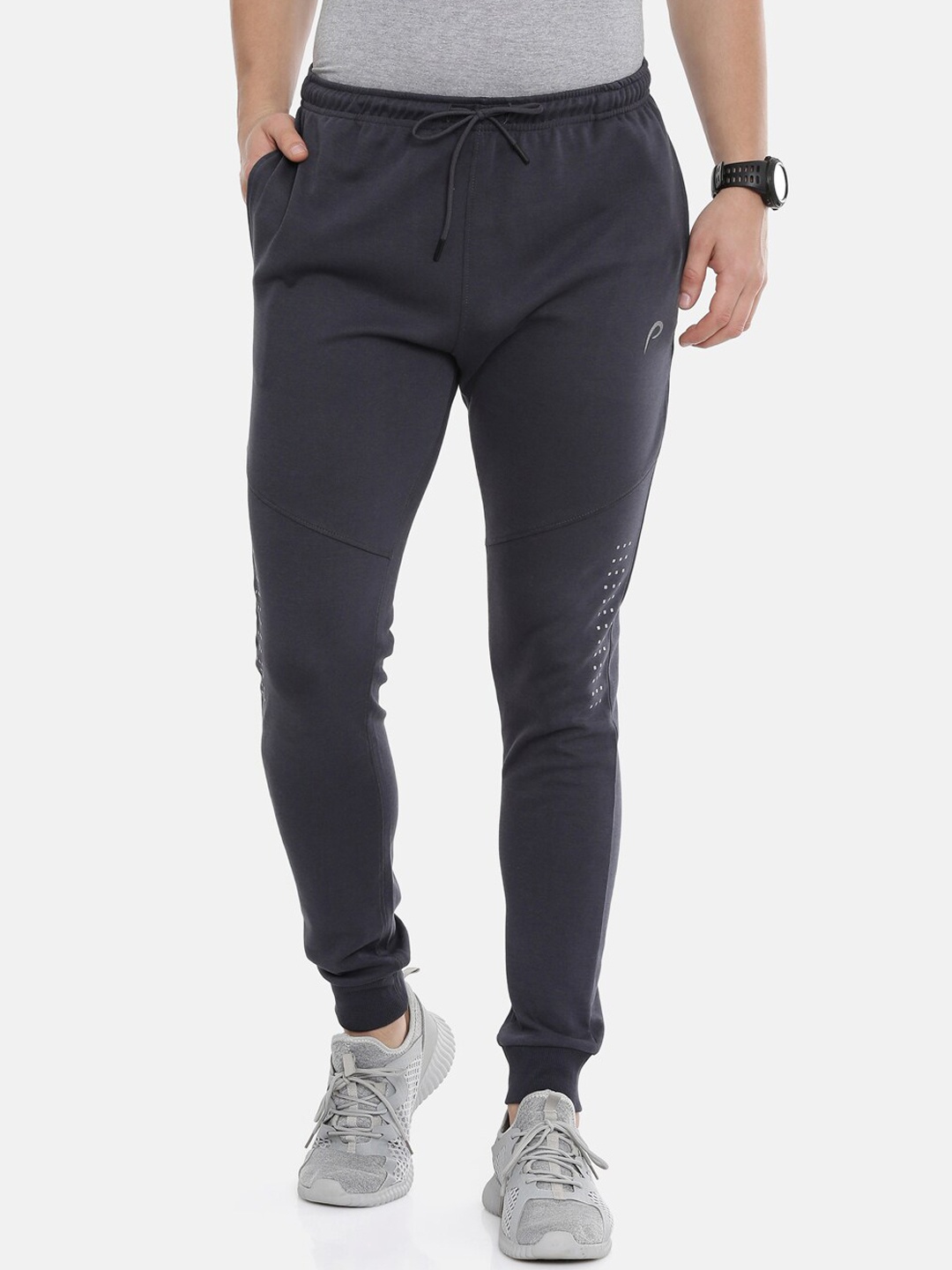 

Proline Men Cotton Mid-Rise Jogger, Grey