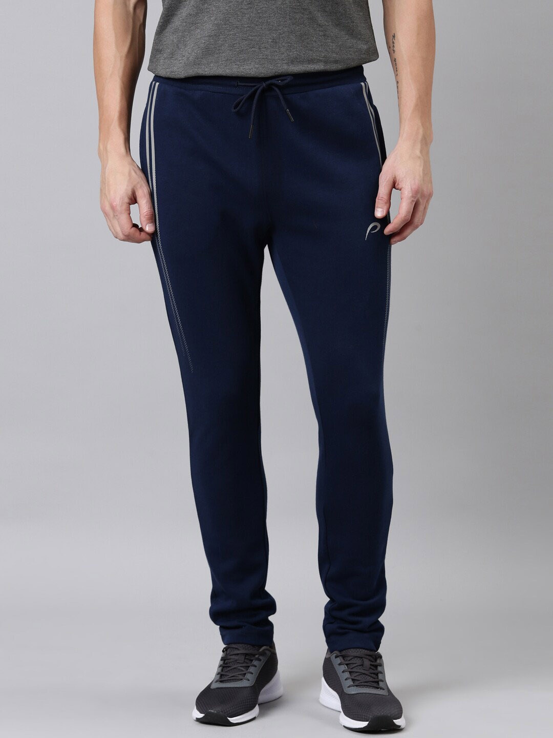 

Proline Men Mid-Rise Cotton Track Pants, Navy blue