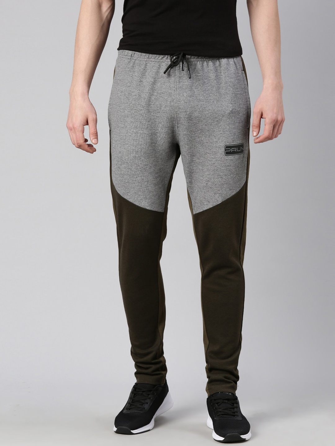 

Proline Men Cotton Mid-Rise Track Pants, Olive