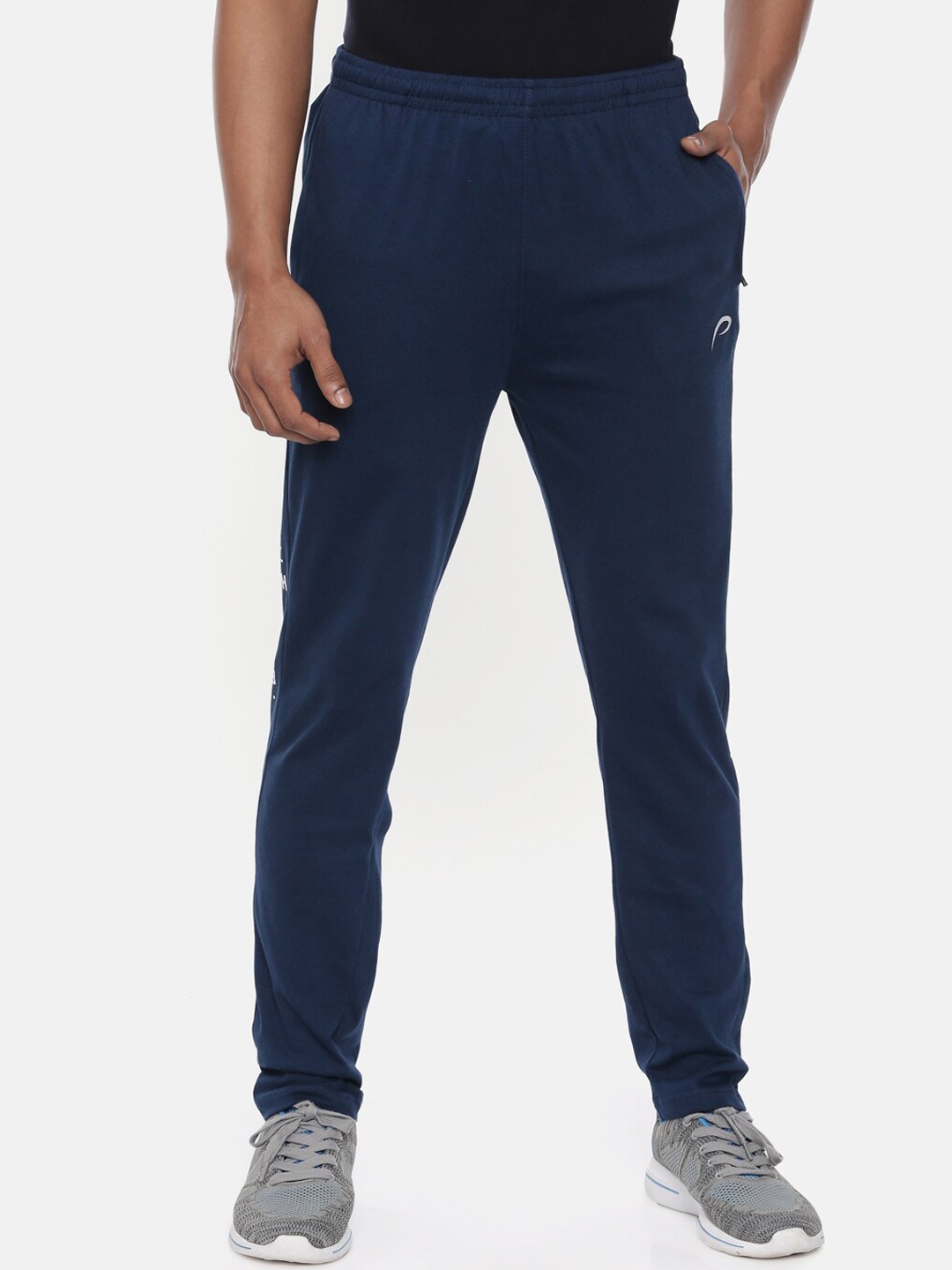 

Proline Men Mid-Rise Cotton Track Pants, Navy blue
