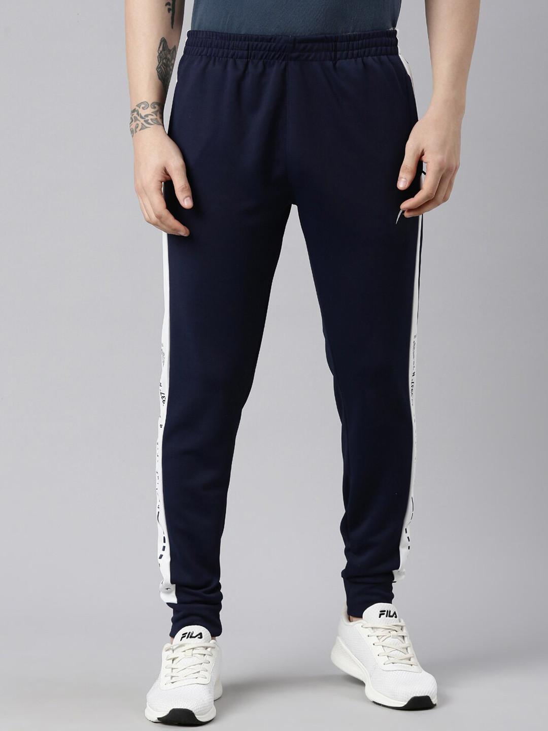 

Proline Men Mid-Rise Joggers, Navy blue