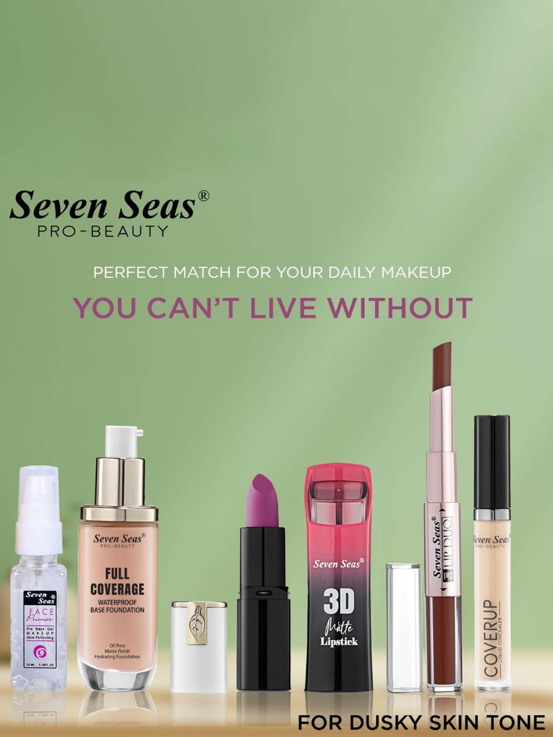 

Seven Seas Set Of 6 Makeup Gift Set, Multi