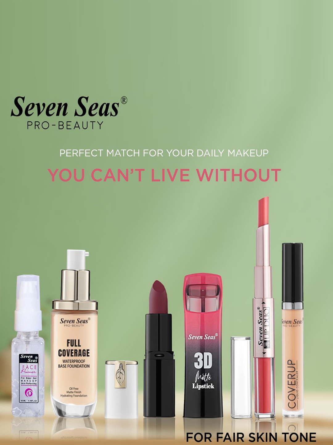 Seven Seas Set Of 6 Makeup Gift Set